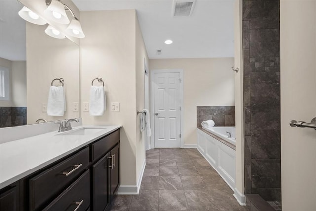 406 Oak Ridge Ct, Pine Twp Nal, PA 16046 - full bath featuring a bath, vanity, and tile patterned flooring