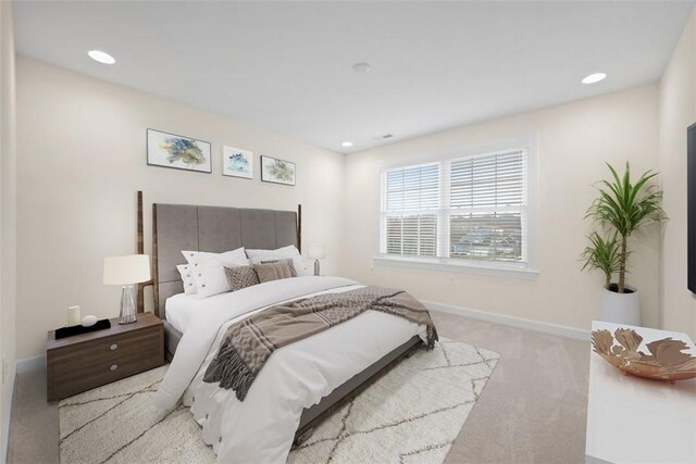 406 Oak Ridge Ct, Pine Twp Nal, PA 16046 - carpeted bedroom with baseboards and recessed lighting