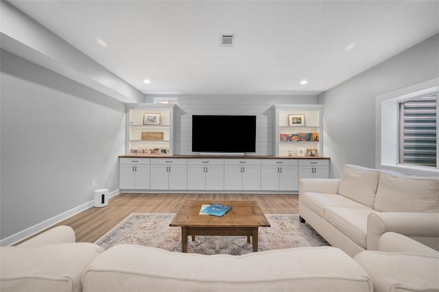 406 Oak Ridge Ct, Pine Twp Nal, PA 16046 - living room with light wood finished floors and recessed lighting