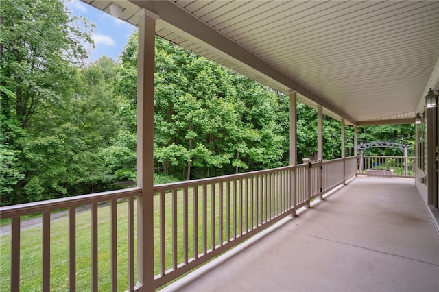 29 Cherry Tree Ln, Mercer Boro Mer, PA 16137 - covered porch featuring a lawn