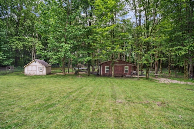 29 Cherry Tree Ln, Mercer Boro Mer, PA 16137 - view of yard featuring a shed