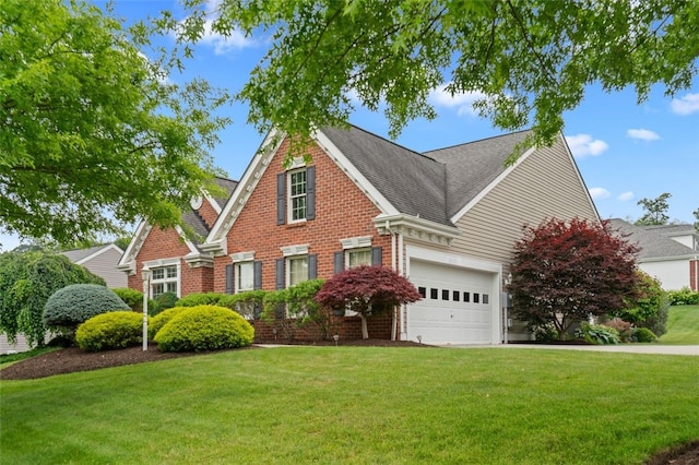 121 Anglers Way, Peters Twp, PA 15317 - traditional-style house featuring a front yard, brick siding, a shingled roof, and an attached garage