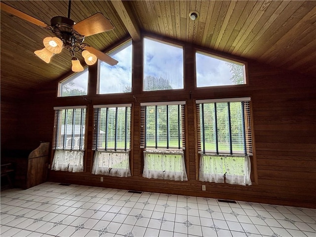 2105 Pulaski Rd, Neshannock Twp, PA 16105 - unfurnished sunroom with lofted ceiling and healthy amount of natural light
