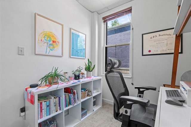 1037 Chislett St, Morningside, PA 15206 - carpeted office featuring a paneled ceiling
