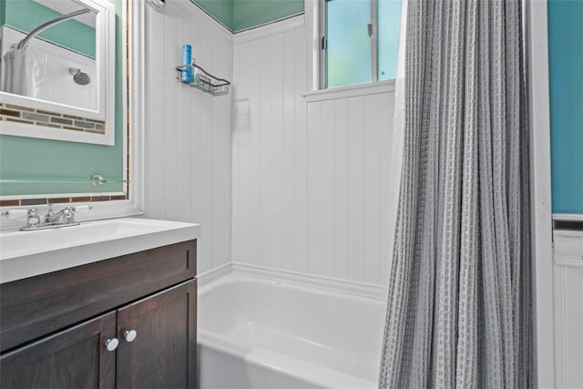 1037 Chislett St, Morningside, PA 15206 - bathroom featuring vanity and shower / tub combo