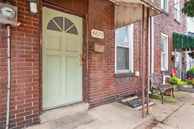 4829 Hatfield St, Lawrenceville, PA 15201 - entrance to property featuring brick siding