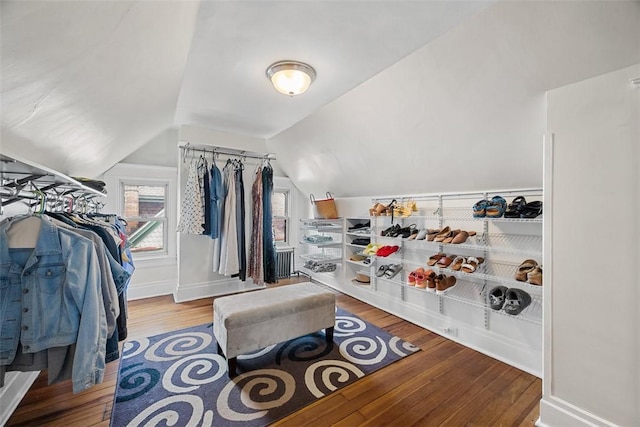 81 Dinsmore Ave, Crafton, PA 15205 - walk in closet featuring wood finished floors and lofted ceiling