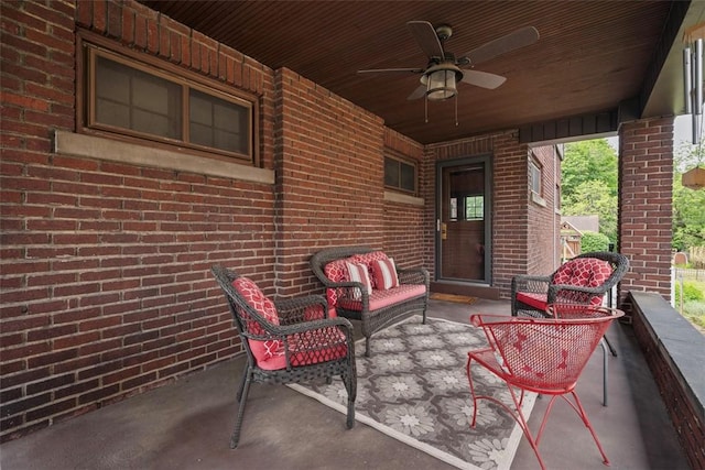 81 Dinsmore Ave, Crafton, PA 15205 - view of patio / terrace featuring ceiling fan and an outdoor hangout area