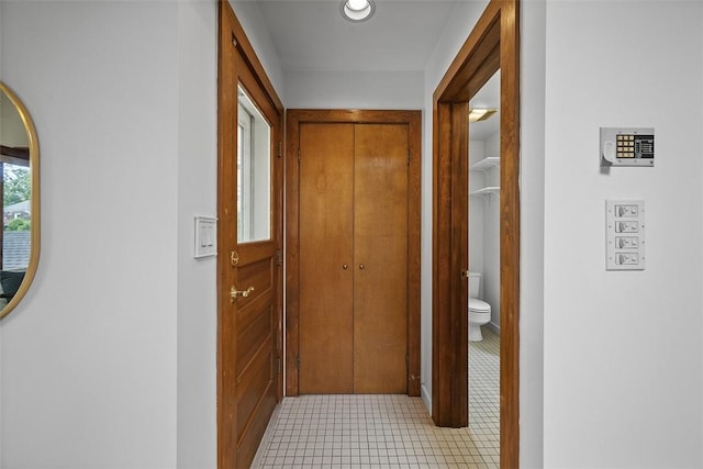4035 Ludwick St, Squirrel Hill, PA 15217 - corridor featuring light tile patterned flooring and recessed lighting