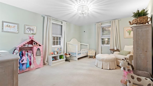 609 Twin Pine Rd, Fox Chapel, PA 15215 - carpeted bedroom with a chandelier