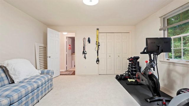 609 Twin Pine Rd, Fox Chapel, PA 15215 - exercise room featuring baseboards and carpet floors