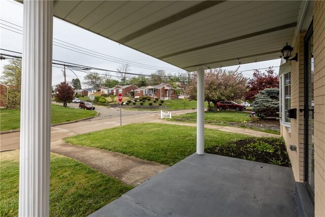 1028 Roseanne Ave, Banksville/Westwood, PA 15216 - porch with a residential view and a yard