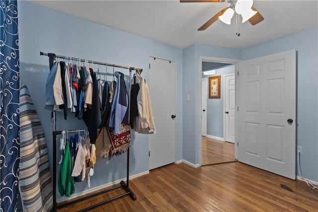 1028 Roseanne Ave, Banksville/Westwood, PA 15216 - unfurnished bedroom featuring wood finished floors and ceiling fan