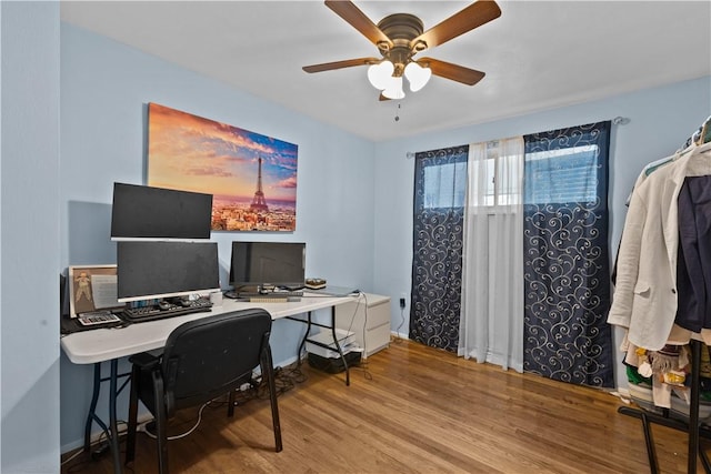 1028 Roseanne Ave, Banksville/Westwood, PA 15216 - office with wood finished floors and ceiling fan