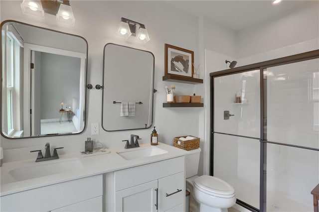 493 Nolan Cir, Cranberry Twp, PA 16066 - full bathroom featuring a shower stall and double vanity