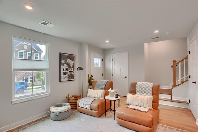 493 Nolan Cir, Cranberry Twp, PA 16066 - living area with stairway and recessed lighting