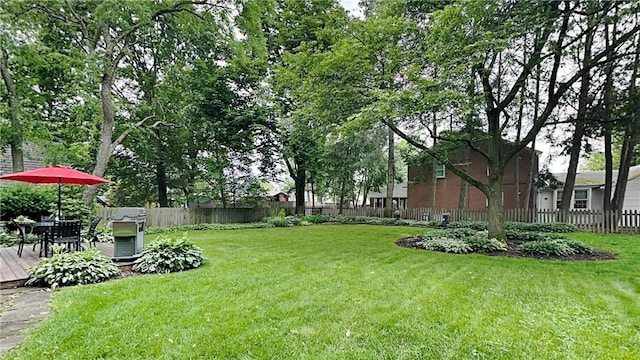 217 Monroe Dr, Ross Twp, PA 15229 - view of yard with a deck