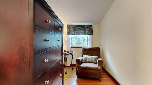217 Monroe Dr, Ross Twp, PA 15229 - living area featuring light wood-type flooring and baseboards