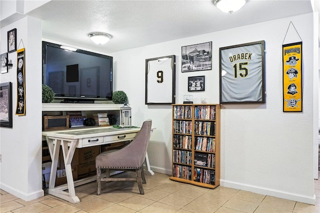 2310 Shamrock Ln, Canonsburg, PA 15317 - office space with a textured ceiling and tile patterned floors