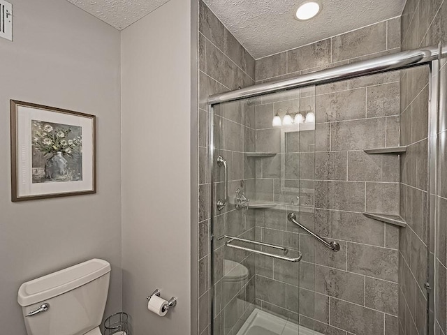 406 Country View Dr, Lower Burrell, PA 15068 - bathroom featuring a textured ceiling and a stall shower