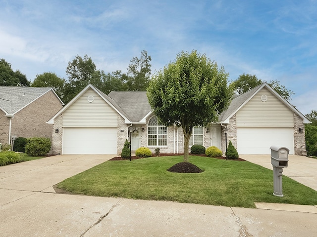 406 Country View Dr, Lower Burrell, PA 15068 - single story home featuring concrete driveway, a garage, and brick siding