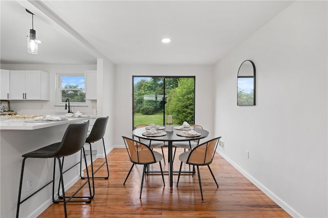 213 Thistle Dr, West Mifflin, PA 15122 - dining area featuring light wood finished floors and recessed lighting