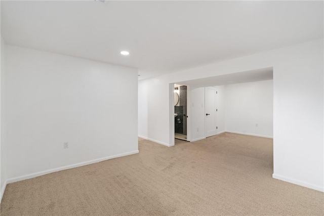 213 Thistle Dr, West Mifflin, PA 15122 - empty room with light colored carpet and recessed lighting