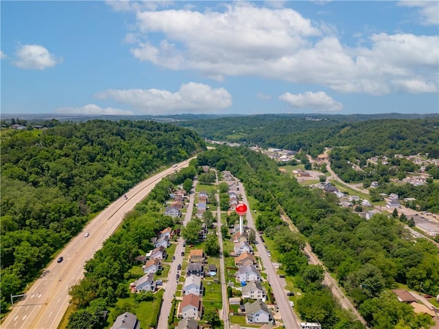 18 Allegheny Ave, South Fayette, PA 15031 - aerial perspective of suburban area featuring a highway and a forest