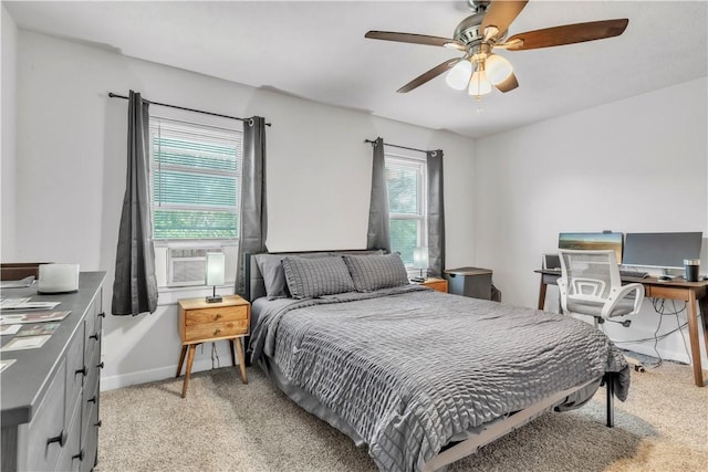 18 Allegheny Ave, South Fayette, PA 15031 - bedroom featuring light carpet, a ceiling fan, and cooling unit