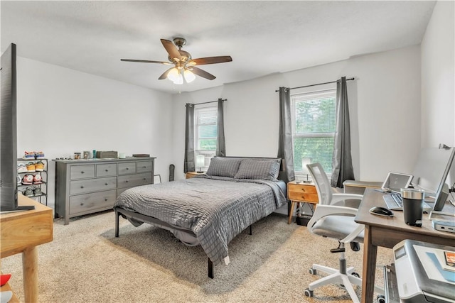 18 Allegheny Ave, South Fayette, PA 15031 - bedroom featuring multiple windows, carpet flooring, and a ceiling fan