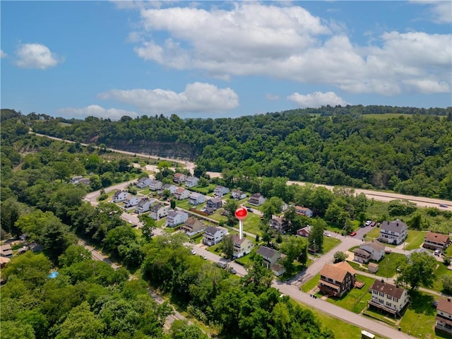 18 Allegheny Ave, South Fayette, PA 15031 - aerial perspective of suburban area featuring a heavily wooded area
