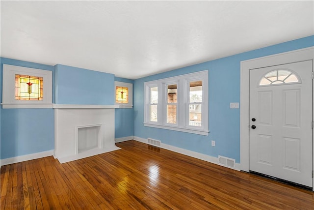 2301 Fairland St, Overbrook, PA 15210 - entryway with baseboards and hardwood / wood-style floors