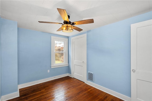 2301 Fairland St, Overbrook, PA 15210 - spare room with wood finished floors and ceiling fan