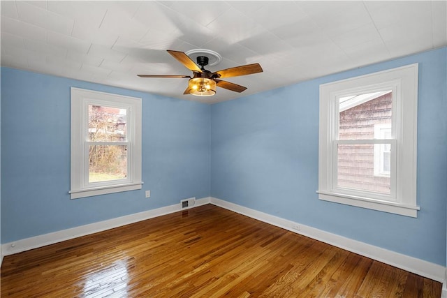 2301 Fairland St, Overbrook, PA 15210 - empty room featuring hardwood / wood-style flooring and ceiling fan