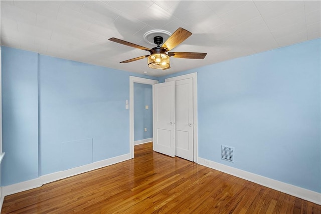 2301 Fairland St, Overbrook, PA 15210 - spare room featuring wood finished floors and ceiling fan