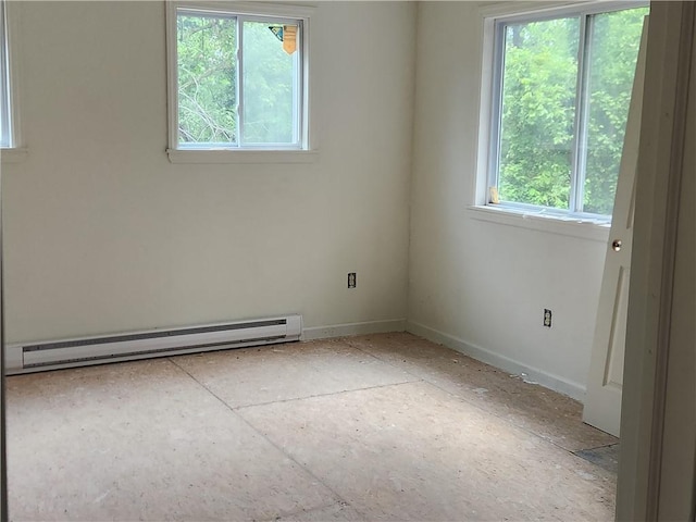 1340 Silver Ln, Robinson Twp Nwa, PA 15108 - empty room with a baseboard radiator and baseboards