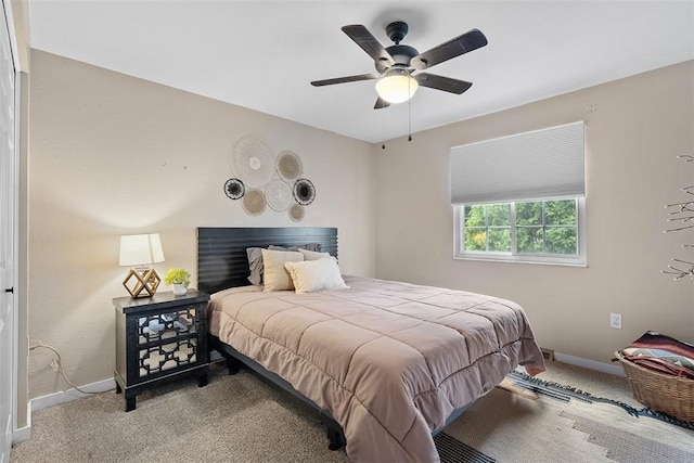 401 Olde Ingomar Ct, Mccandless, PA 15237 - carpeted bedroom featuring baseboards and ceiling fan