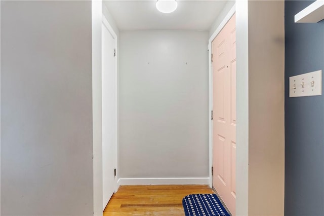601 4th St, Penn Hills, PA 15147 - hallway featuring light wood-type flooring and baseboards