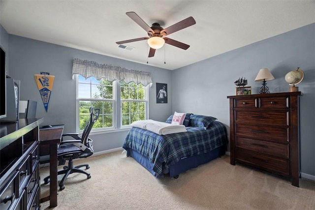 743 Packsaddle Trl, Richland, PA 15044 - bedroom featuring carpet flooring, a desk, and ceiling fan