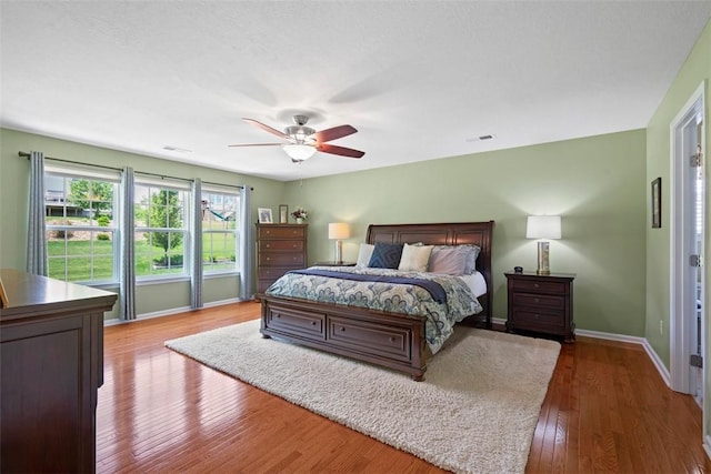 743 Packsaddle Trl, Richland, PA 15044 - bedroom with wood finished floors and ceiling fan