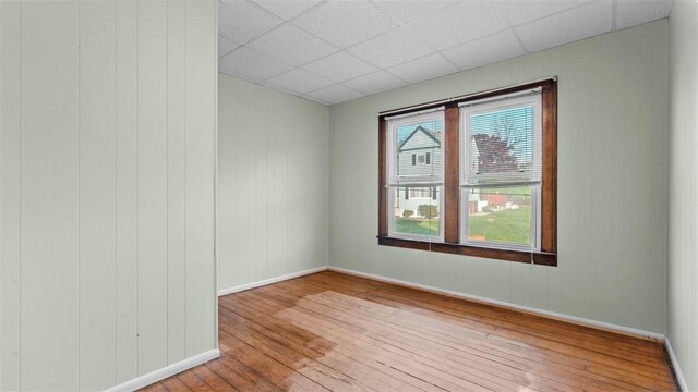 304 Wylie Ave, Elizabeth Twp/Boro, PA 15037 - unfurnished room with hardwood / wood-style floors and a paneled ceiling