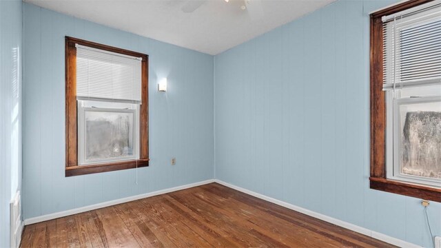 304 Wylie Ave, Elizabeth Twp/Boro, PA 15037 - empty room featuring hardwood / wood-style floors and ceiling fan