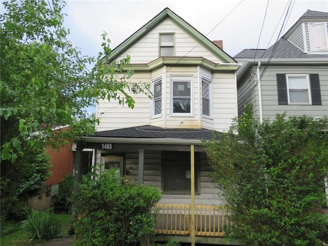 1465 Steuben St, Crafton Heights, PA 15205 - view of front of home featuring a porch and a shingled roof