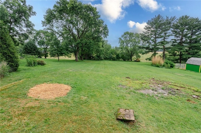 1451 W Pittsburgh St, East Huntingdon, PA 15683 - view of grassy yard featuring a storage shed