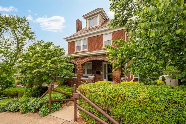 512 Gorgas St, Arlington, PA 15210 - american foursquare style home with brick siding and covered porch