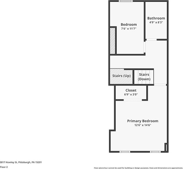 3817 Howley St, Lawrenceville, PA 15201 - view of home floor plan
