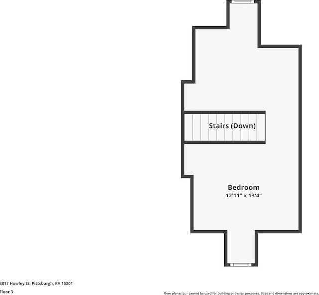 3817 Howley St, Lawrenceville, PA 15201 - view of room layout