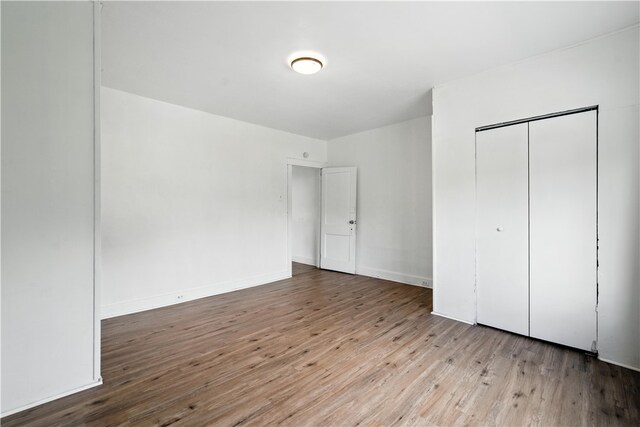 2505 Gable St, South Side, PA 15210 - unfurnished bedroom featuring wood finished floors and a closet