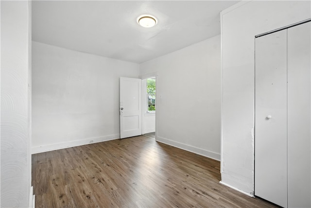 2505 Gable St, South Side, PA 15210 - unfurnished bedroom with wood finished floors and a closet