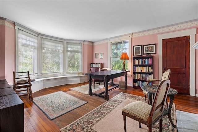 6517 Aylesboro Ave, Squirrel Hill, PA 15217 - office with wood-type flooring and baseboards